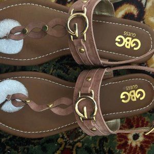 Guess GBG Los Angeles Links Flat Sandals 8.5 Blush